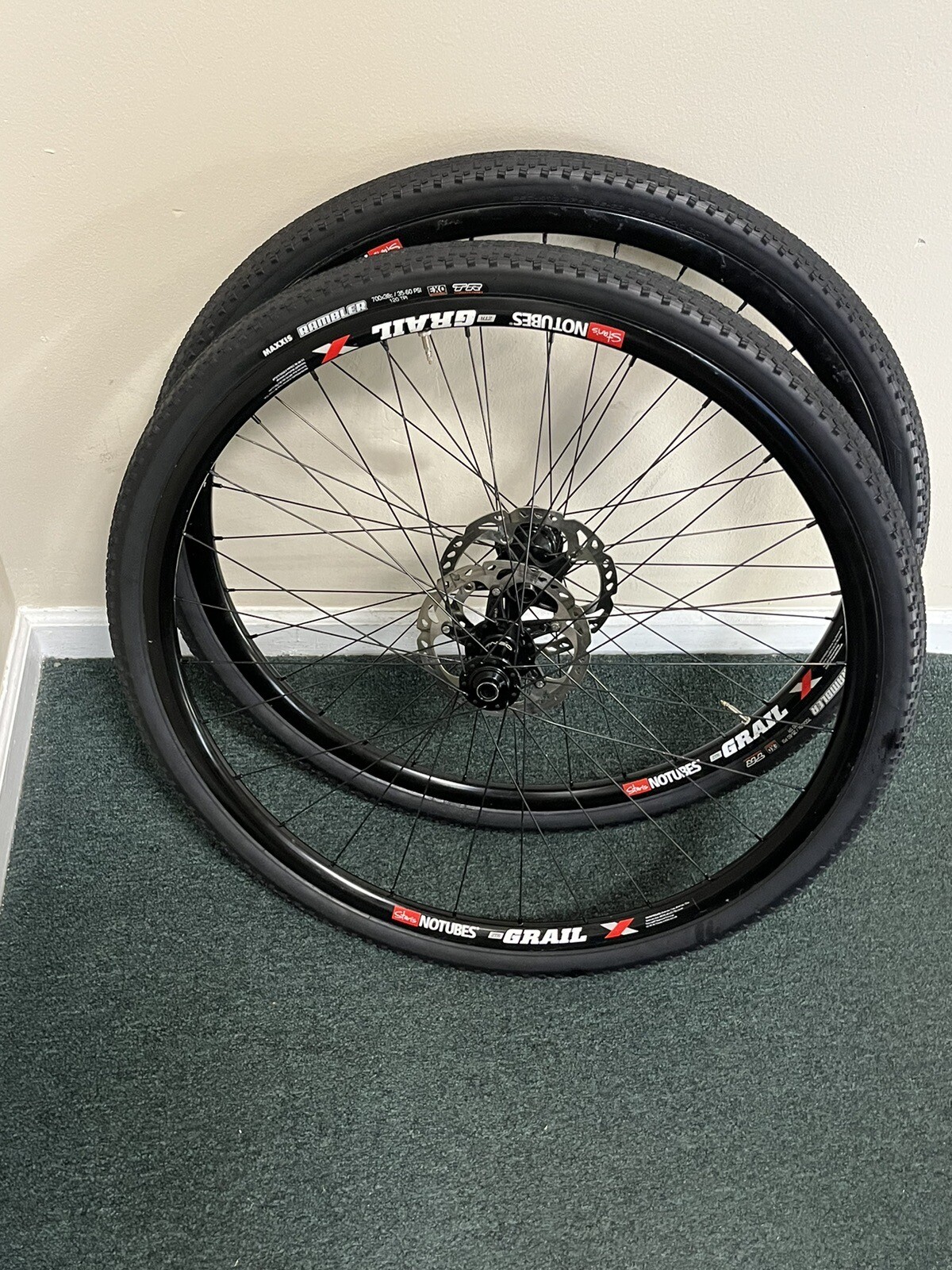 Stan's No tubes ZTR Grail X Gravel Wheelset w/ Tires & Rotors eBay