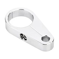 1.25" Chrome Handlebar Brake Line Clamp For Harley Dyna Sportster 883 Road King