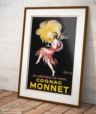 🍷 Poster Cappiello Cognac Monnet Vintage Print Stampa Fine Art di Pregio 🍾