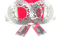 BRE31 KIT DISCHI FRENO+PASTIGLIE ANTERIORI+POSTERIORI KYMCO PEOPLE GTI 300 2012>