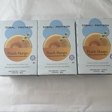3 boxes Ideal Protein Peach Mango drink mix FREE SHIP BB 01/31/28