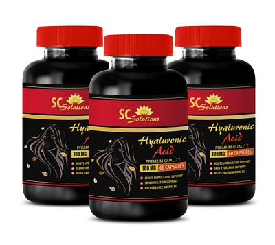 joint pills - HYALURONIC ACID 100MG - antioxidant supplement 3 Bottles