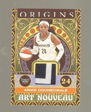 ARIKE OGUNBOWALE ORIGINS GOLD PATCH,gold /10,NOTRE DAME, DEVINE SAVIOR ,WNBA