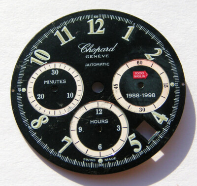 CHOPARD GENEVE AUTOMATIC 1000 MIGLIA 1988-98 ZIFFERBLATT DIAL SCHWARZ BLACK I080