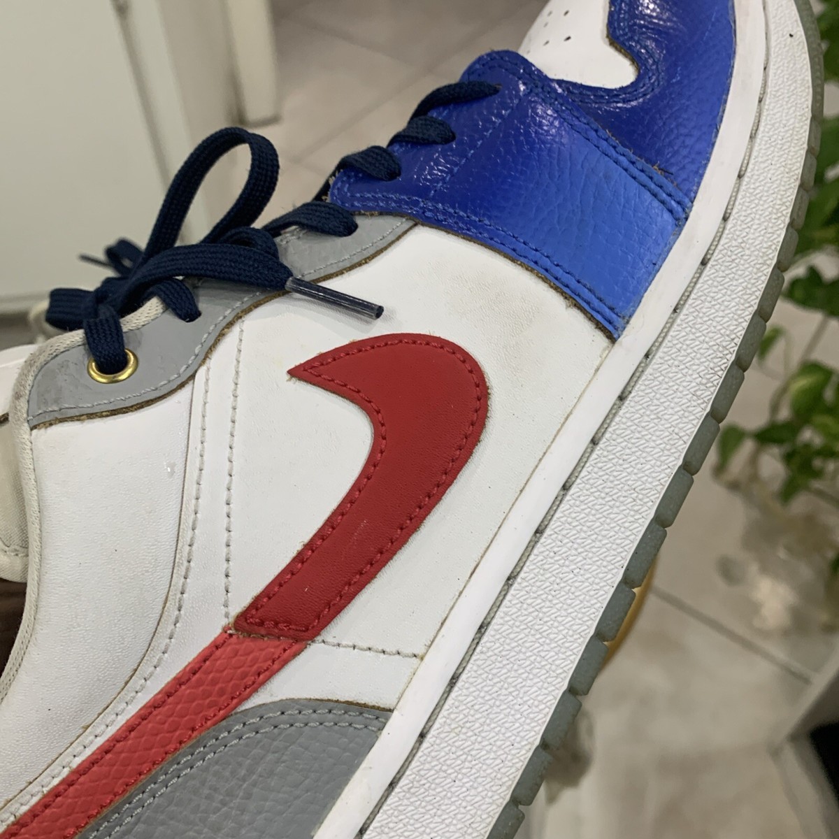 Nike Air Jordan 1 low White/Blue/University Red FN8901-164 Men's