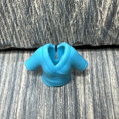 Polly Pocket Teal Shirt Rubber Stretchy Replacement Part Piece