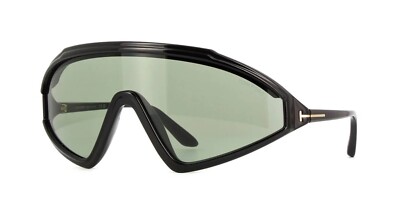 Tom Ford LORNA FT1121 Shiny Black/Grey Green (05A  display picture 3