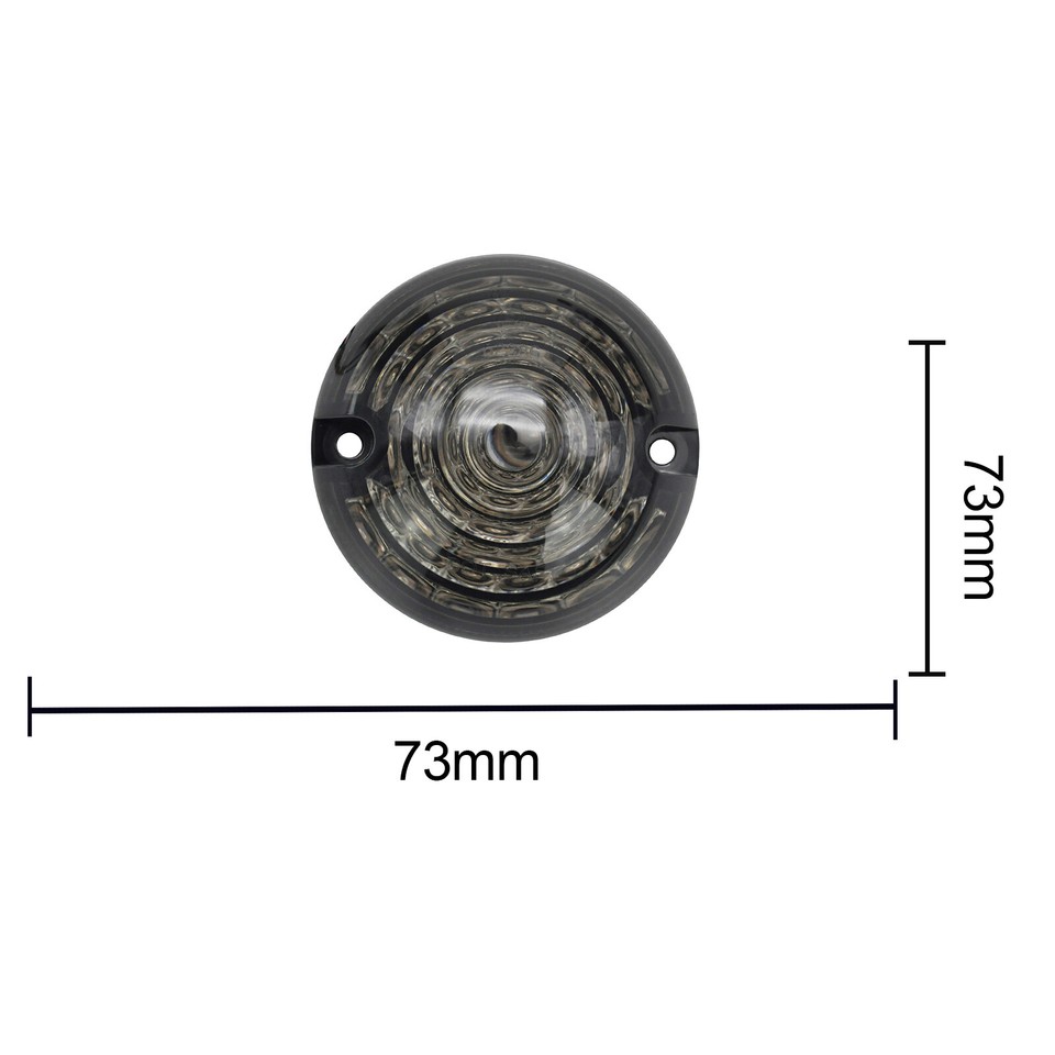 95mm NAS LED Front Side Light With Clear Lens (S6084LED) - WIPAC