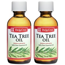 De La Cruz  100 Pure Australian Tea Tree Essential Oil, 2 FL OZ  2 BOTTLES 