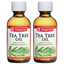 De La Cruz® 100% Pure Australian Tea Tree Essential Oil, 2 FL OZ  (2 BOTTLES)