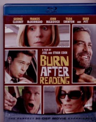 ALL-STAR CAST!! BURN AFTER READING ON BLU-RAY, a SPY COMEDY, Clooney, McDormand,