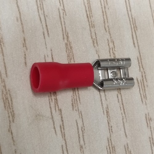 100pcs 4.8mm Insulated Female Spade Terminals 22-16AWG Wire Crimp Connectors - Picture 3 of 9