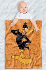 Looney Tunes Soft Fleece, Cozy Crib Throw 30"x40" Daffy Duck Character