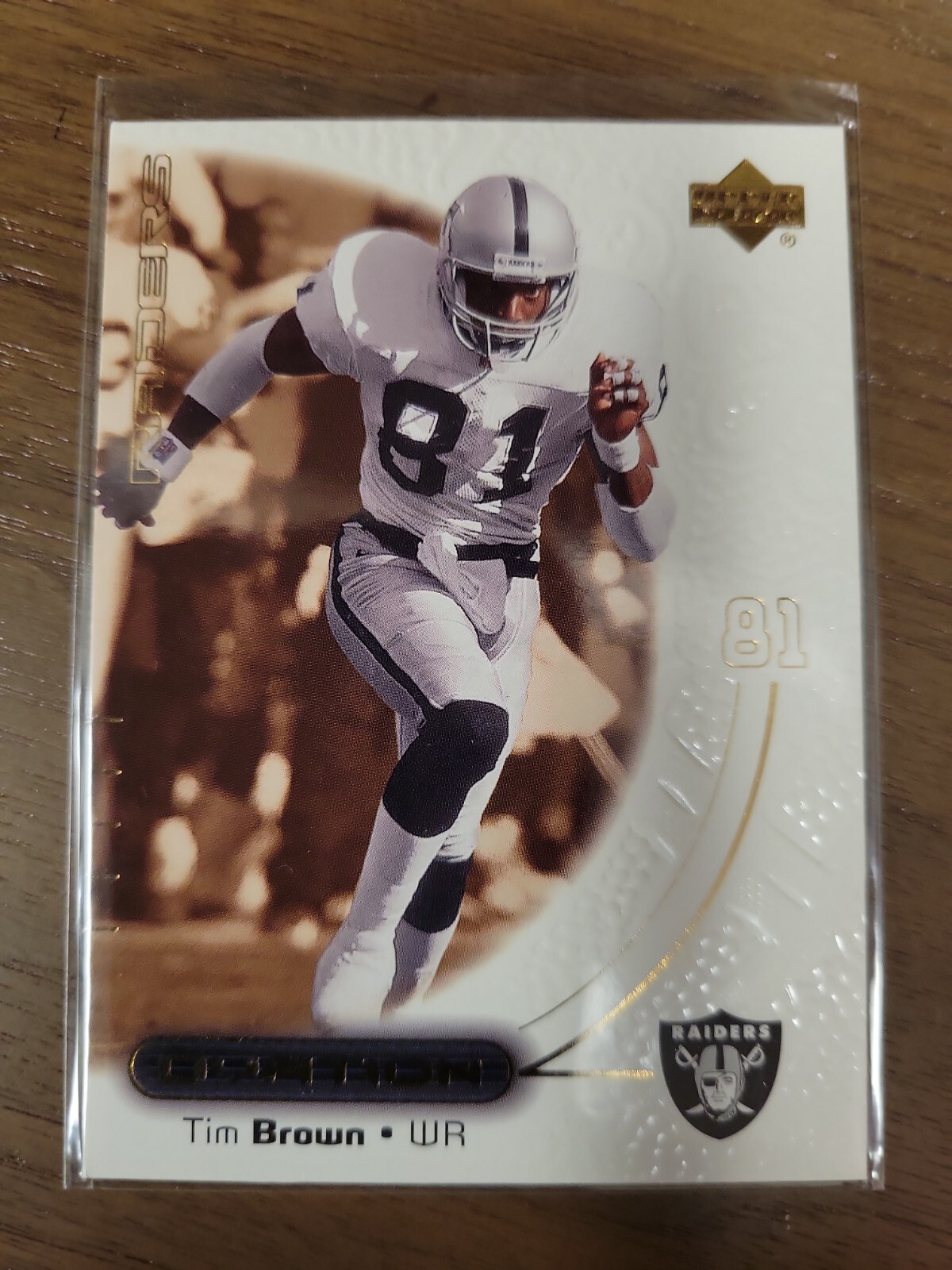 2000 Upper Deck Football Ovation Tim Brown #41 - Oakland Raiders 