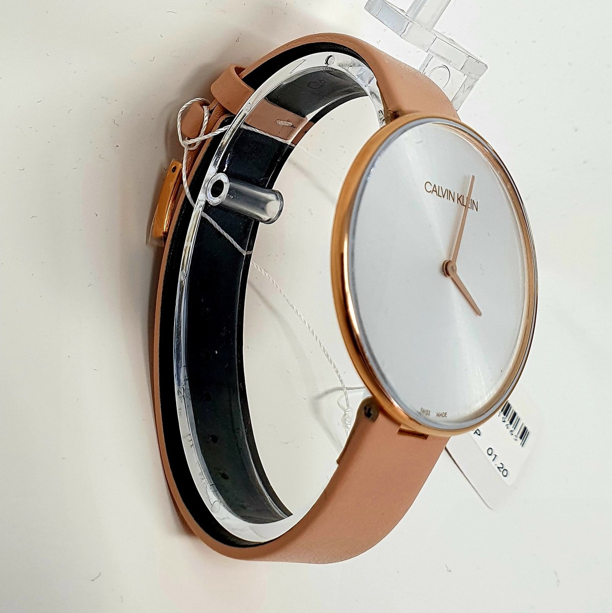 Calvin Klein Full Moon Women's Tan Leather Watch K8Y236Z6 UK