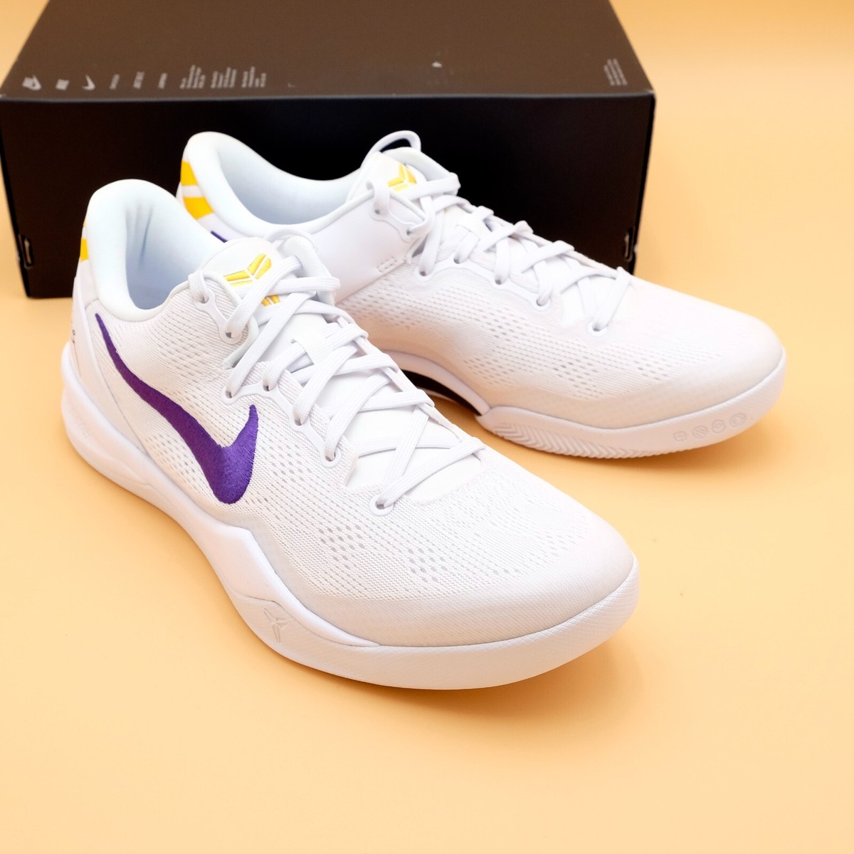 Size 9 🟣🟡 Nike Kobe 8 VIII Protro Lakers Home HF9550-100