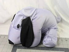 Idea Nuova Purple Dog Plush Puppy Microbead 12 Inch Tall Stuffed Animal Toy