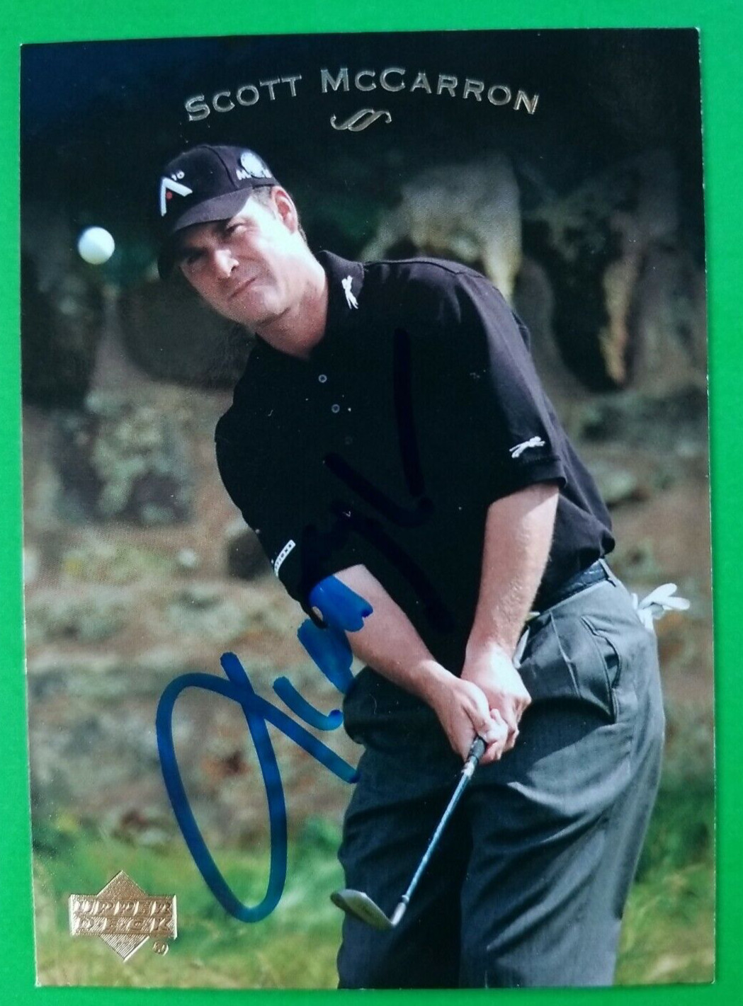 Scott McCarron 2003 Upper Deck #21 PGA Hand Signed Autographed Golf Card