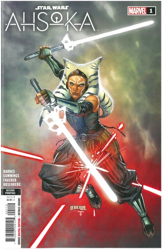 STAR WARS: AHSOKA #1 | KEN LASHLEY 2ND PRINTING VARIANT 2024