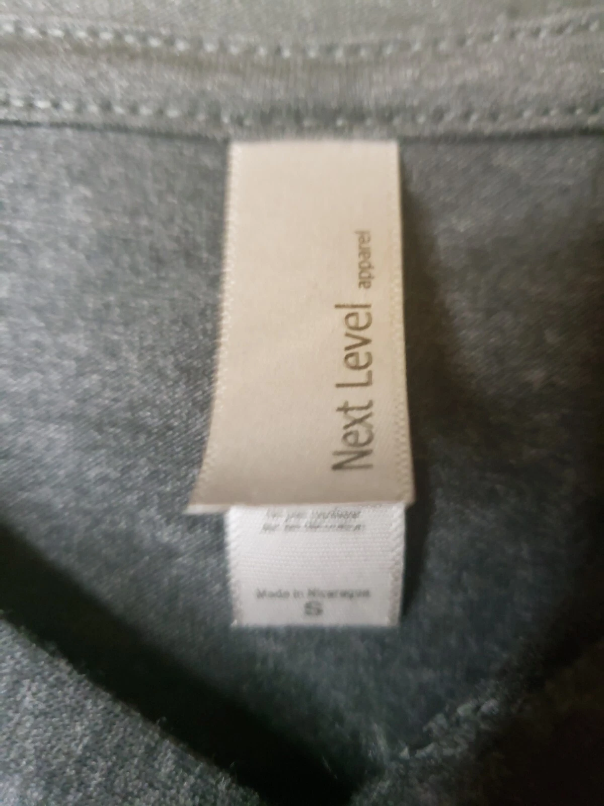 VETEMENTS Felpa con cappuccio leggera Next Level Apparel donna S grigia!! Piccolo!!