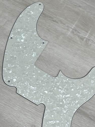 For Fits Fender Telecaster Precision Bass Guitar Pickguard, Ivory White Pearl - Picture 4 of 5