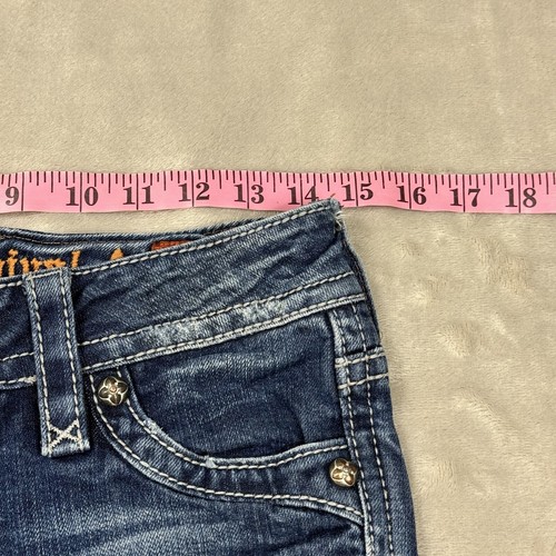 Rock Revival Tori Straight Jeans Womens Size 28 (29x33) Denim Blue Distressed - Picture 6 of 14