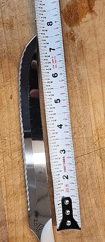 Par de cuchillos de cocina y talla Fiesta blancos genuinos de 7,5-8 pulgadas Foto 4 de 4