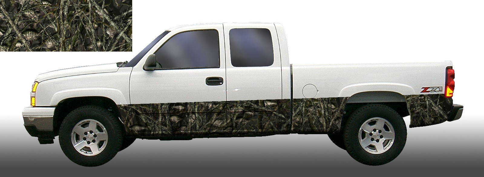 Obliteration Crappie Camouflage Rocker Panel Graphic Decal Wrap Kit ...