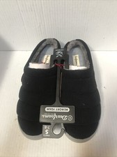 Men's Dearfoams Andre Sport Lounge Clog Slippers S 7-8 Black 7-POS-S