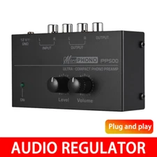 Phono Turntable Preamp - Mini Electronic Audio Stereo Phonograph Preamplifier