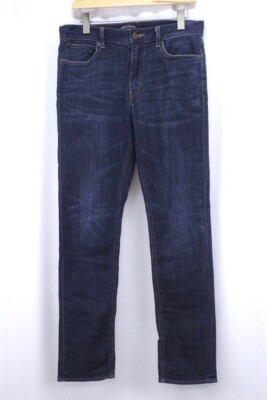 mens dark wash J CREW straight fit flex jeans walker wash F4874 recent 30 x 32