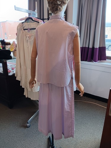 Falda y blusa a rayas lavanda Catalina años 50 de colección 2 piezas Juego - VENDIDO TAL CUAL - Imagen 2 de 15