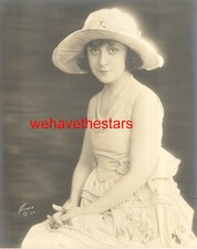 VINTAGE Mrs. Carter DeHaven PICTURE HAT 20s DEB Publicity Portrait by EVANS