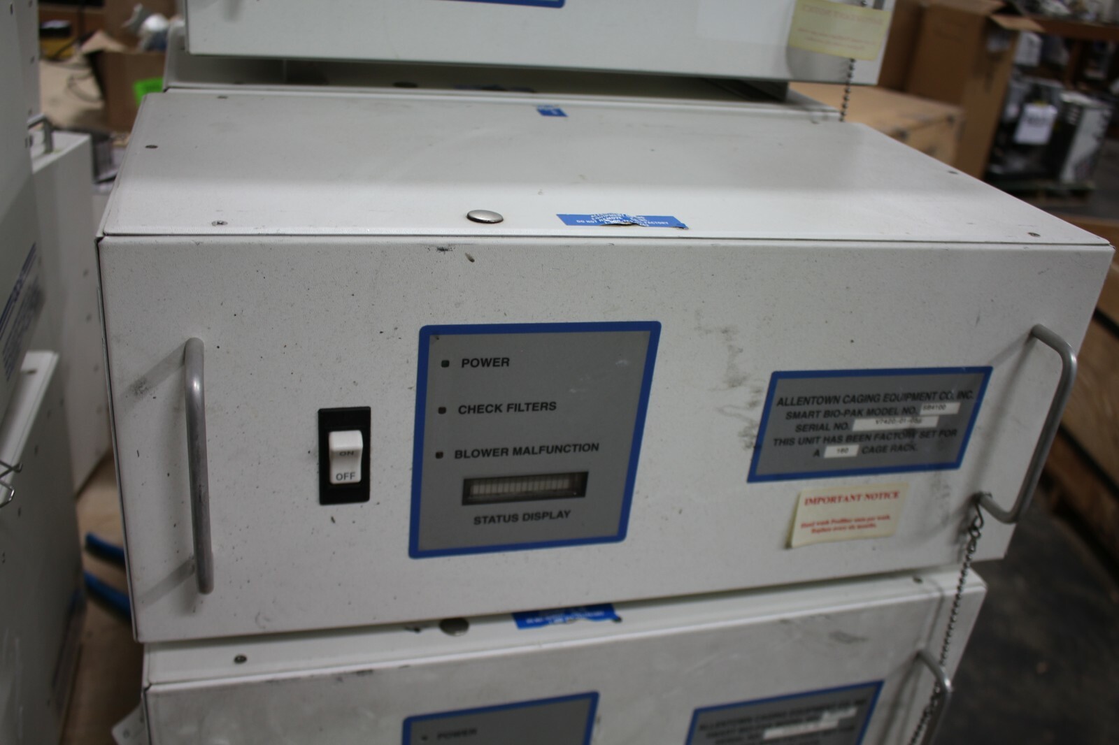 ALLENTOWN CAGING EQUIPMENT SMART BIO PAK SB4100 160 CAGE RACK eBay