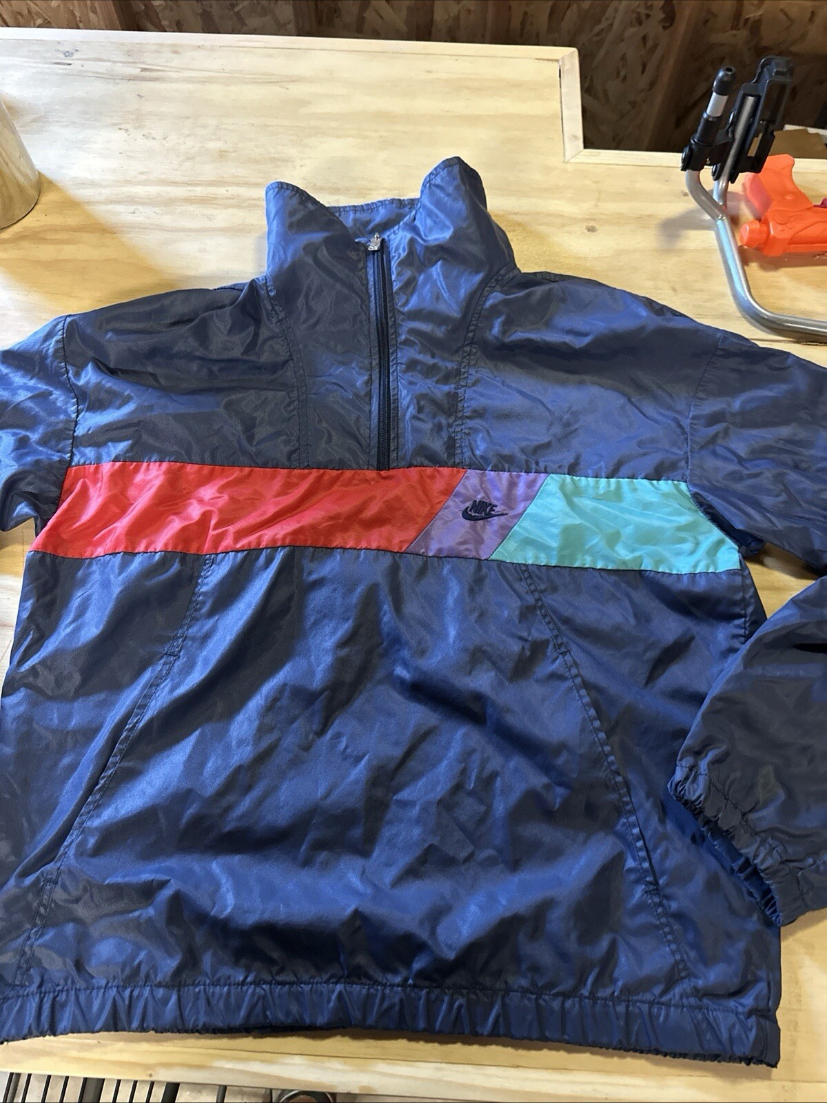 vintage nike quarter zip windbreaker Size Medium See Photos For Measurements