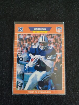 1989 Pro Set Michael Irvin Rookie Dallas Cowboys #89 E2H
