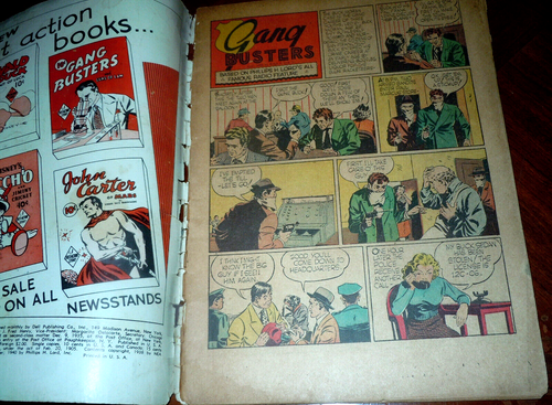 POPULAR COMICS #50 (DELL 1940) F-P cond. MARVEL MAN, GANG BUSTERS - Picture 5 of 6