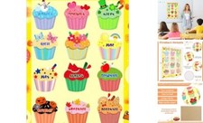 Birthday Chart for Classroom-Cupcake Birthday Poster for Classroom Style1