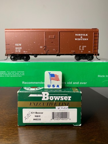 Coche caja techo redondo Bowser #40222 Norfolk & Western X-31 40' #46335 H.O. 1:87 | Zustand: New