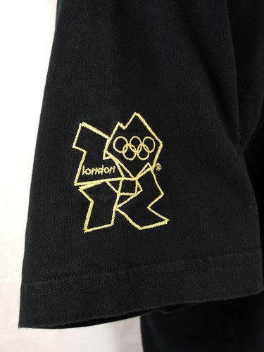 Adidas Olympic T Shirt Size M Winning Shoes London 2012 Black Cleat Sneaker - Picture 4 of 6