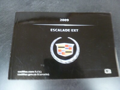 2009 Cadillac Escalade EXT Pickup Truck Owner Operator Manual User Guide 6.2L V8