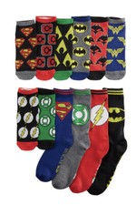 Justice League DC Comics 12 Days Of Crew And Low Cut Socks 12 Pack