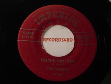 The Spiders 45 You're The One / I Didn't Want To Do It / Imperial Records 5265