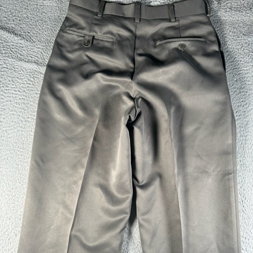 Roundtree & Yorke Dress Pants Mens 30x32 Gray Pleated Business Casual - Picture 7 of 8