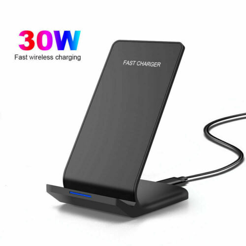 30W Fast Wireless Charger Stand Dock For Apple iPhone 15 14 13 12 Samsung S23+ - Picture 13 of 16