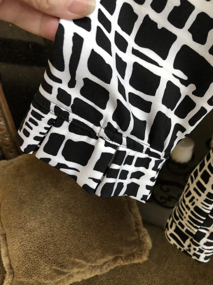 Chaqueta de poliéster blanca y negra talla L Heart & Soul Foto 3 de 4