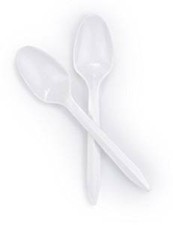 McKesson Disposable Spoons, General Purpose White Polypropylene, Case of 1000