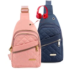 Women's Sling Bag Chest Fanny Packs Cross Body Travel Sports Shoulder Backpack