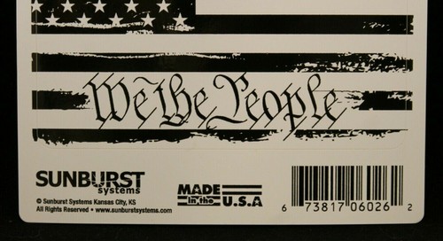 Live Free -Black USA Flag -Distressed -Decal Sticker -Weather Resistant -4.5"x3" - Picture 3 of 3
