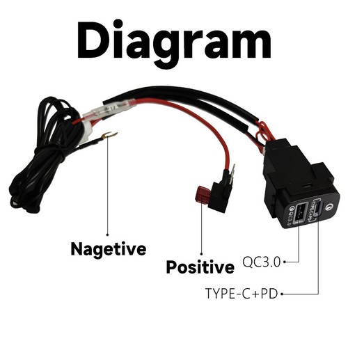USB-A/C Port PD QC3.0 Fast Charger Kits For Mitsubishi Lancer, Outlander, Pajero - Picture 3 of 7